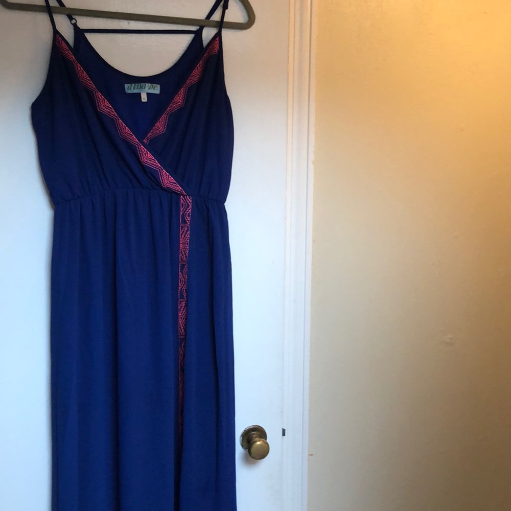 Royal blue and pink maxi